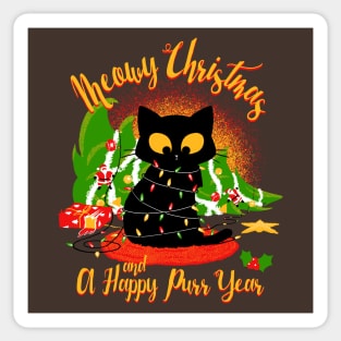 Meowy Christmas Sticker